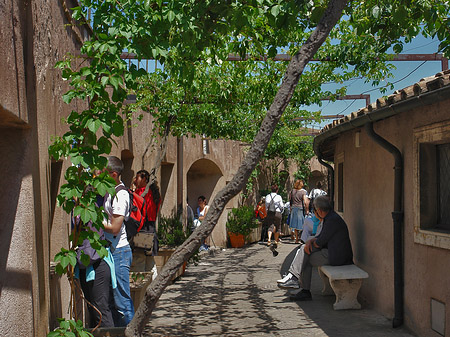 Menschen auf der Burg Foto 